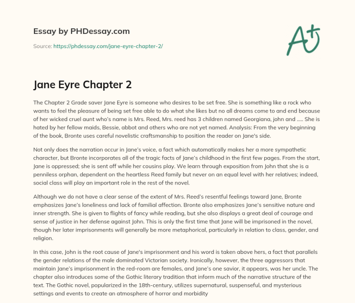 Chapter 3 jane eyre summary