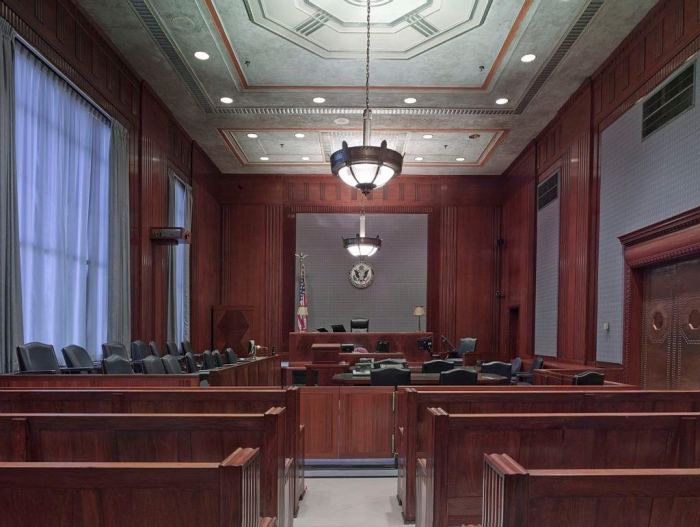 Courtroom witness spectator divorce published october