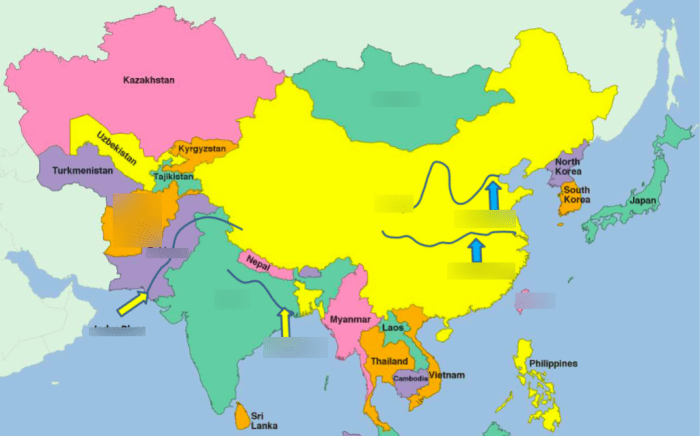 Labeled map of ancient india